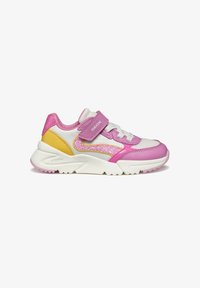 Seleccionado, dark pink yellow