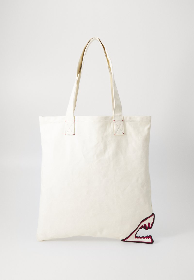 GCDS MORSO TOTE BAG UNISEX - Τσάντα Tote - ivory/red heart