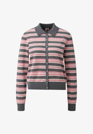 QS, STRICKJACKE - Strickjacke - dunkelgrau