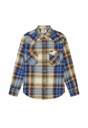 Wrangler WESTERN  - Shirt - blue brown
