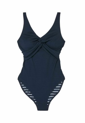 REGULAR FIT - TWIST TEXTURED  - Badeanzug - navy