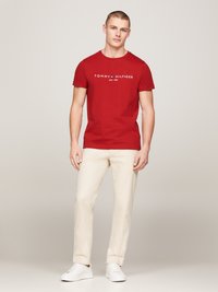 Tommy Hilfiger LOGO TEE - Print T-shirt - dark magma