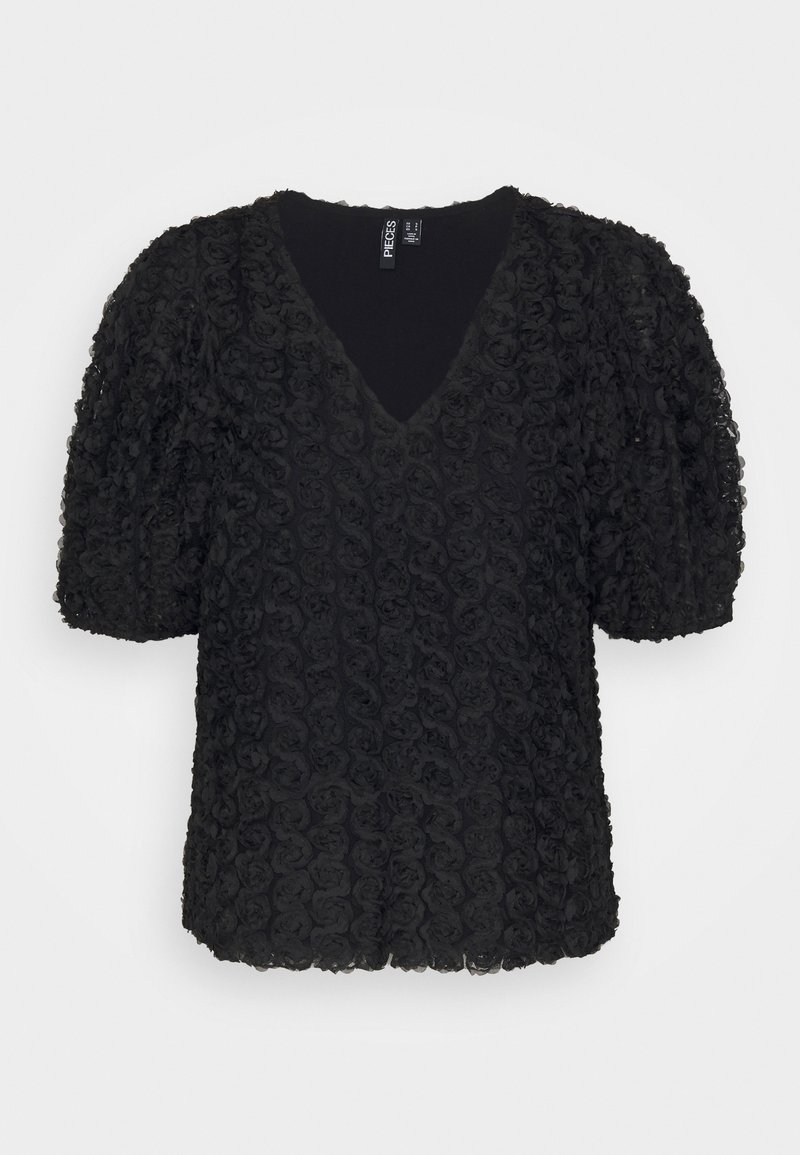 Pieces T-shirt print zwart