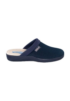 ANCHO ESPECIAL MICROPERFORADO - Sandalias planas - marino