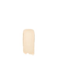 Beige vloeibare foundation swatch met een gladde textuur, licht glanzende afwerking en een uniforme kleurnuance, aangebracht in een verticale lijn.