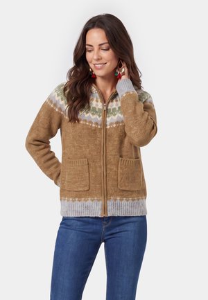 usha, Cardigan - brown multicolor