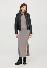 Terranova BIKER EFFETTO - Giacca in similpelle - nero