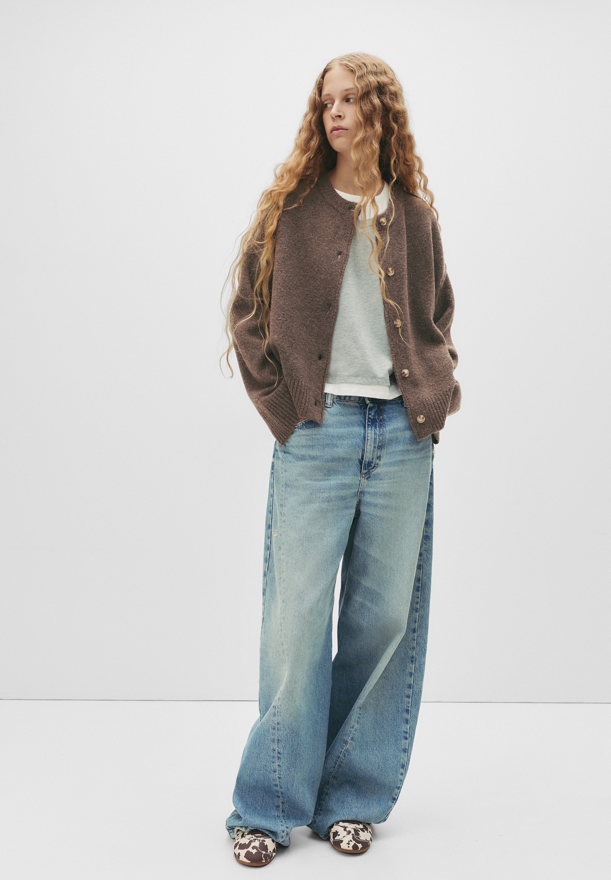 PULL&BEAR Gilet - brown/marron - ZALANDO.FR