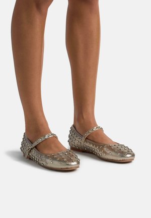 Ballerine con cinturino - bronce