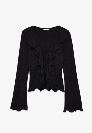 NA-KD, TIE STRUCTURED - Pusero - black