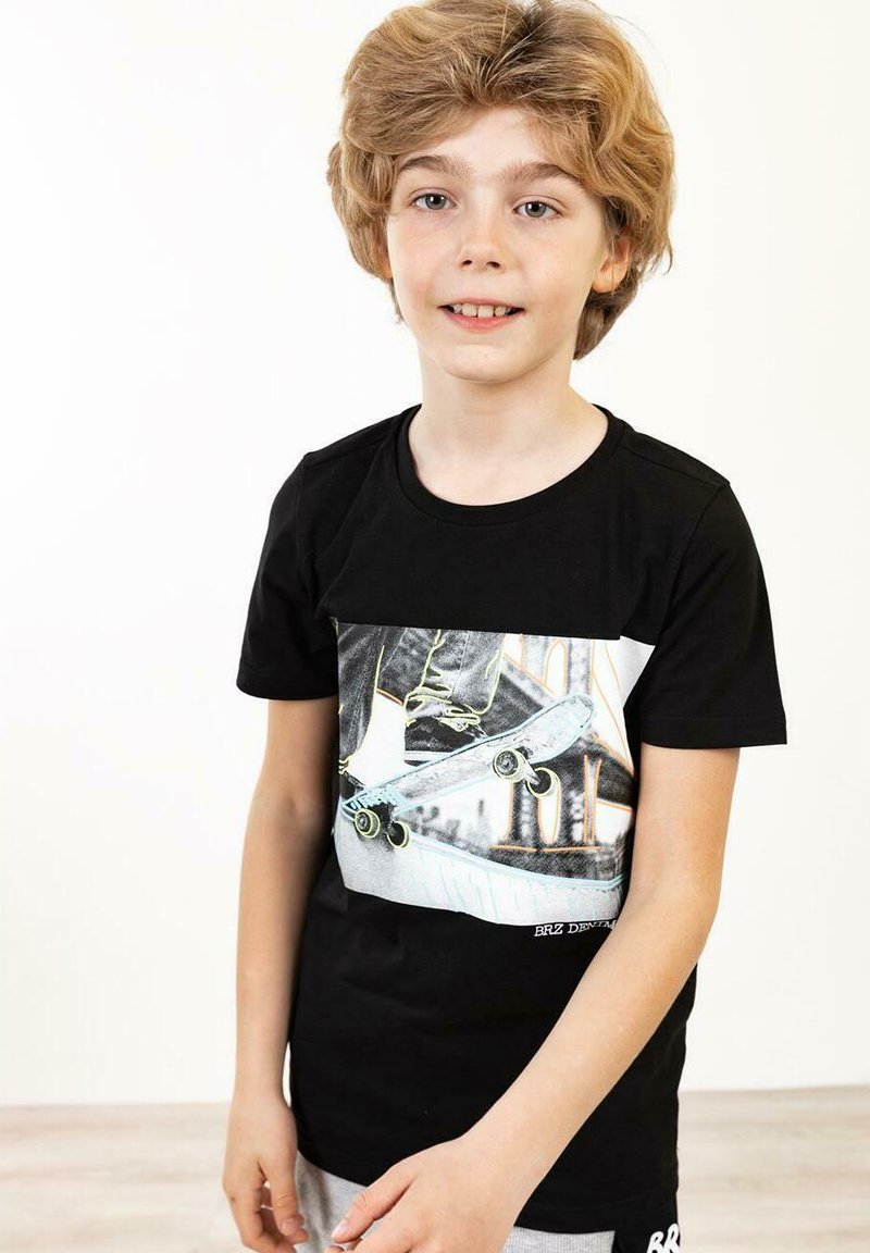 BRZ Collection SKATE TShirt print black/schwarz Zalando.de