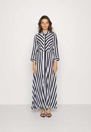 YASSAVANNA LONG SHIRT DRESS  - Maksi garuma kleita - black/white