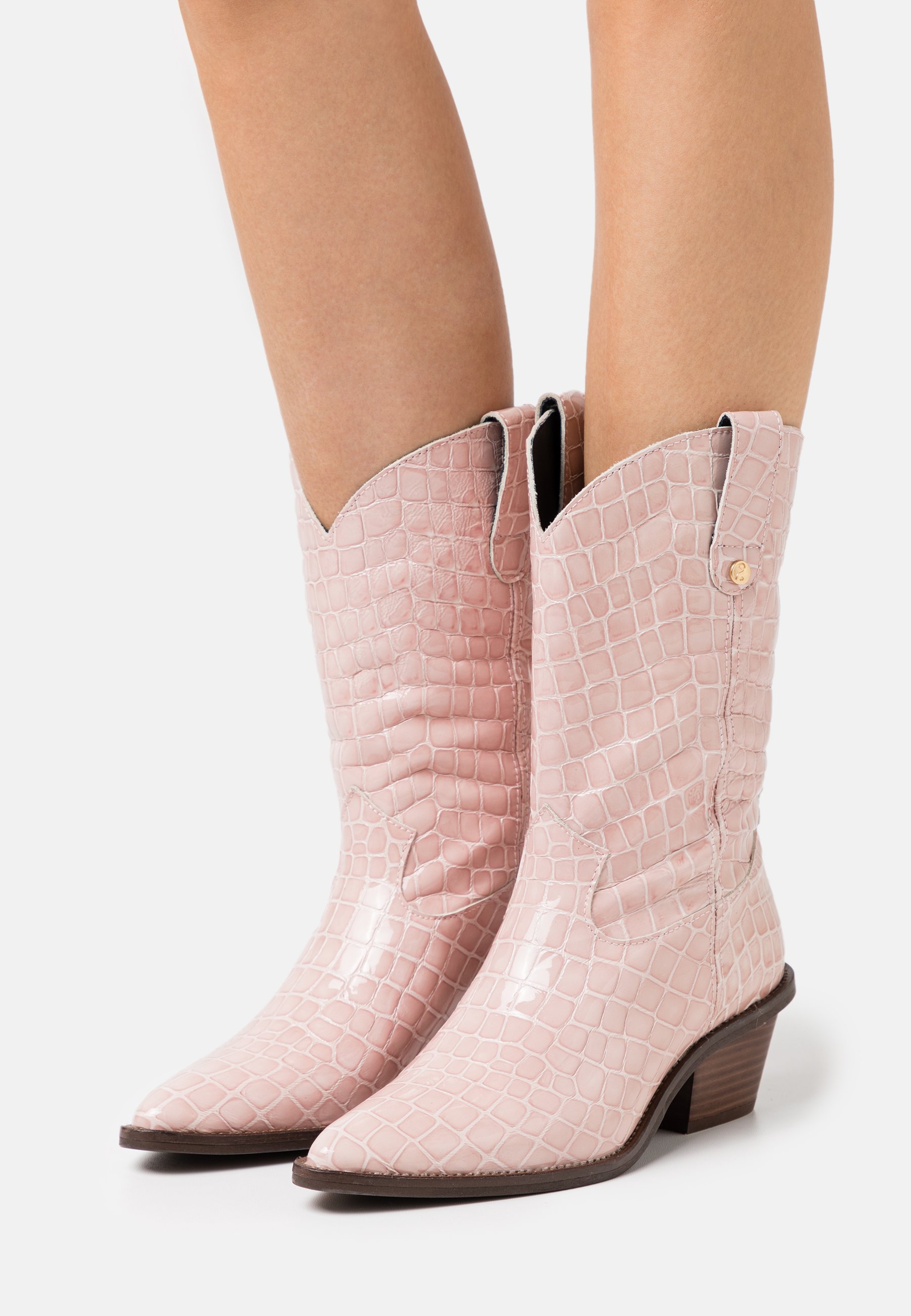 Fabienne Chapot HOLLY MID HIGH - Botas camperas - trippy pink/rosa -  Zalando.es
