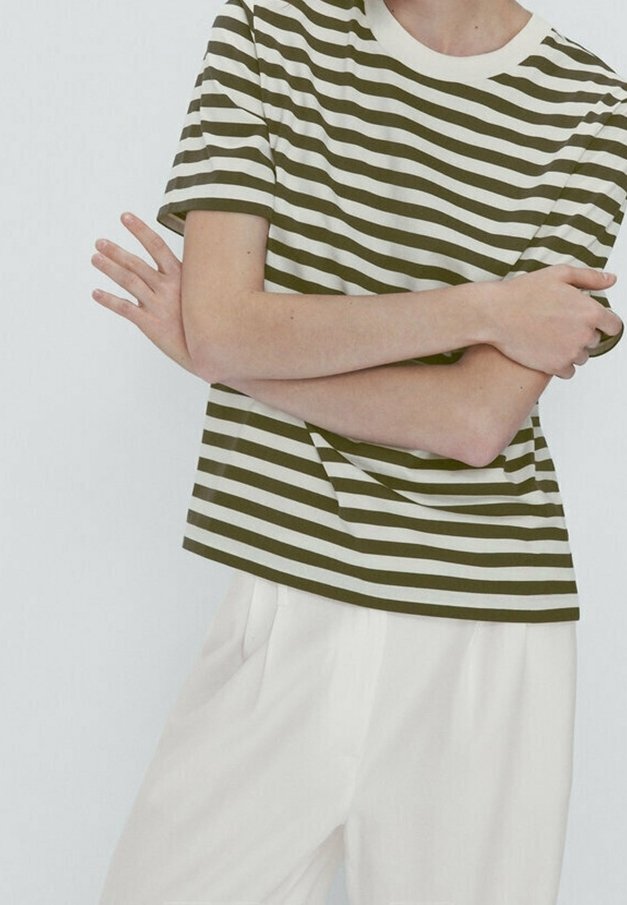 Massimo Dutti T-shirt imprimé - khaki