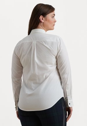 Lauren Ralph Lauren Woman BIB-FRONT COTTON BROADCLOTH SHIRT - Paitapusero - white