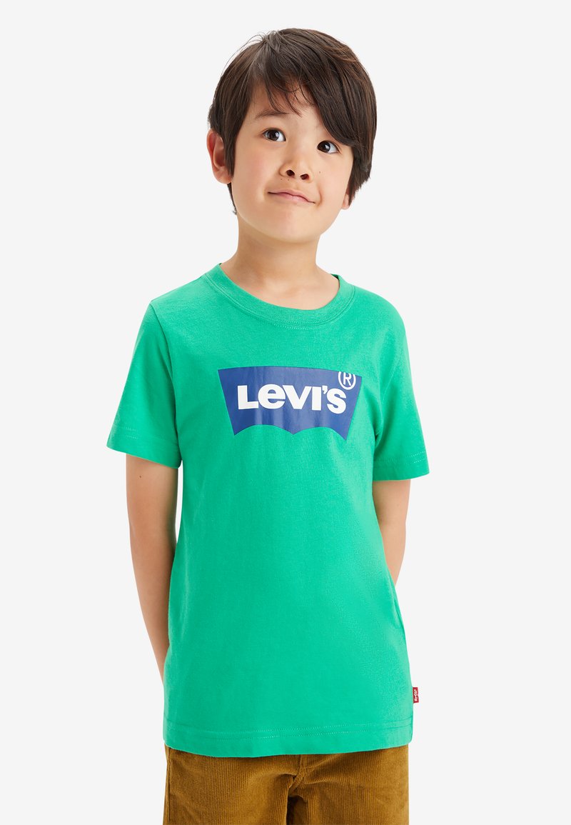 Levi's Long Sleeve Batwing Tee Boy T-Shirt, Bleu, 4 Ans Garçon