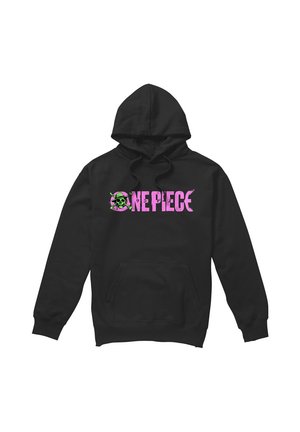 NETFLIX, ONE PIECE LUFFY JOLLY ROGER BRIGHT LOGO - Kapuzenpullover - black