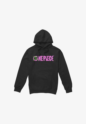 NETFLIX, ONE PIECE LUFFY JOLLY ROGER BRIGHT LOGO - Kapuzenpullover - black
