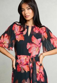 Lipsy REGULAR FIT - FLORAL PLEATED MINI  - Jurk - black