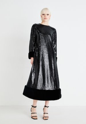 PALAIS SEQUIN MIDI DRESS - Cocktailkjole - black