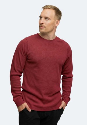 LONGSLEEVE MANUEL - Maglione - burgundy