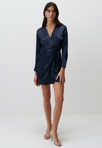Jimmy Key LONG SLEEVE DOUBLE-BREASTED COLLAR - Freizeitkleid - dark blue