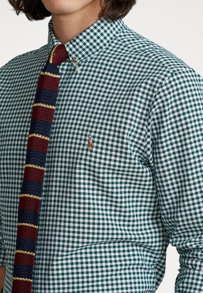 Polo Ralph Lauren GINGHAM OXFORD SHIRT - Krekls - pine/white