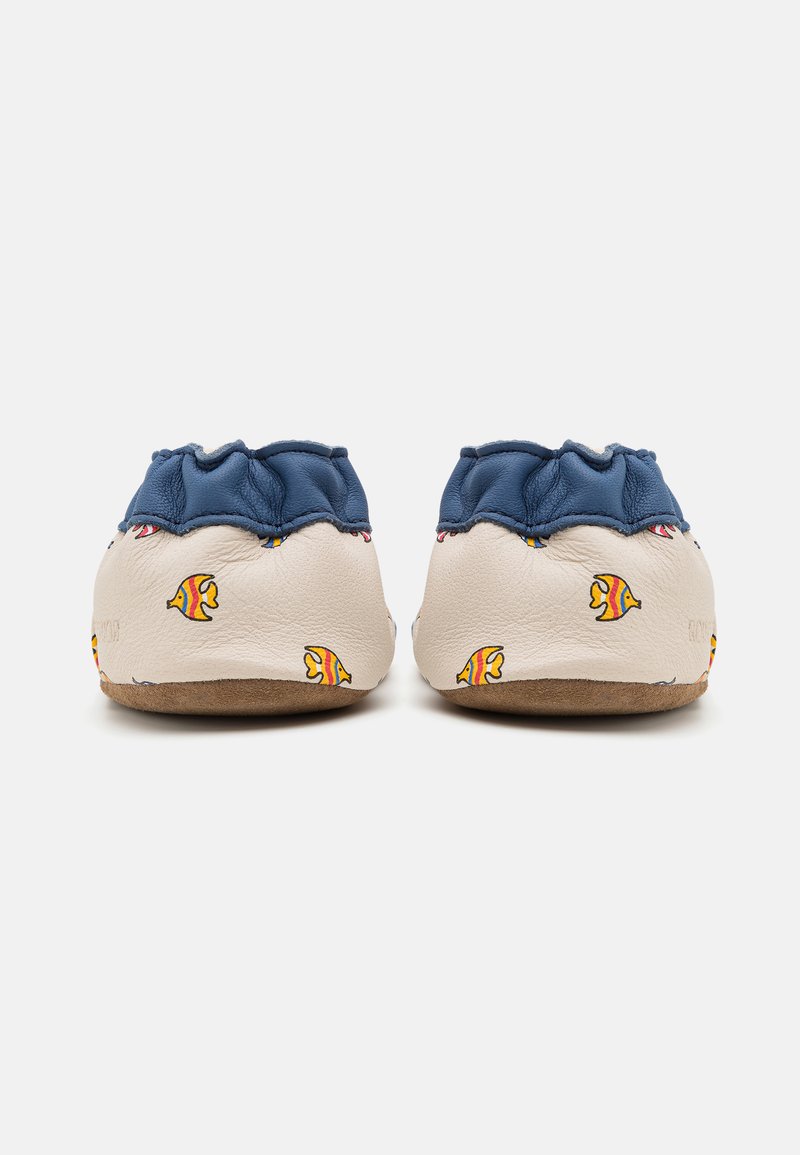 Chausson Robeez Garçon Neonfish - Cuir Souple Pour Développement Naturel Des Pieds