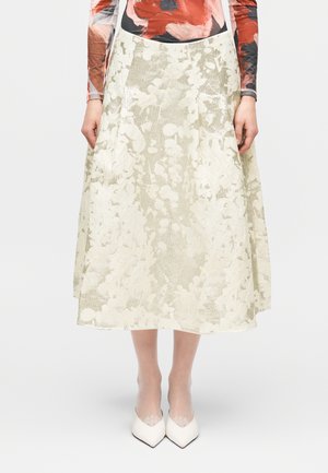 VOLUMINOUS MIDI SKIRT - Trapecinis sijonas - lurex garden