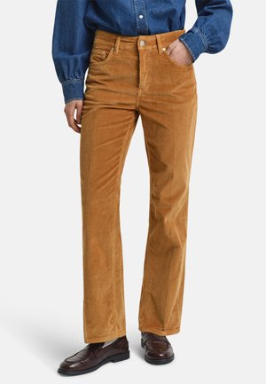 FLARE STRETCH CORDUROY  - Pantaloni - whiskey brown