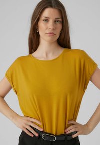 Vero Moda VMAVA PLAIN - T-shirts basic - tawny olive