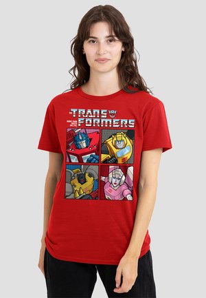 TRANSFORMERS GENERATIONS RETRO HEROIC AUTOBOT GRID - Print T-shirt - red