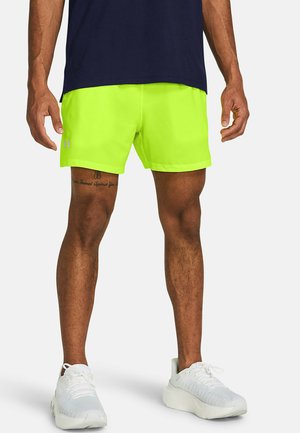 LAUNCH - Korte sportsbukser - high vis yellow