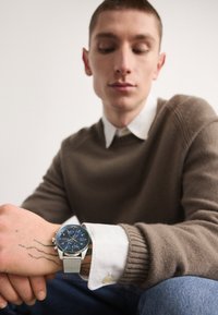 SKYTRAVELLER - Watch - silver-coloured/blue