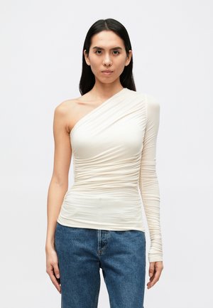ANNETTE TEE - Ilgarankovis viršutinės dalies drabužis - oat milk