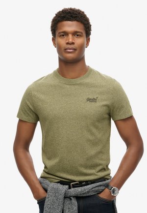VINTAGE LOGO  - T-shirt basique - ash olive marl