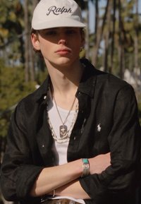 Polo Ralph Lauren LINEN LONG SLEEVE SPORT - Πουκάμισο - black