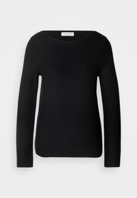 LONGSLEEVE BOAT NECK - Pullover - black