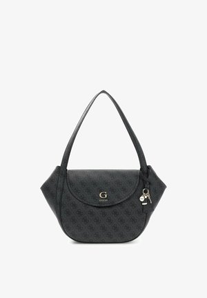 Guess, COLEEN LOGO FLAP SHOULDER BAG - Handtas - coal logo