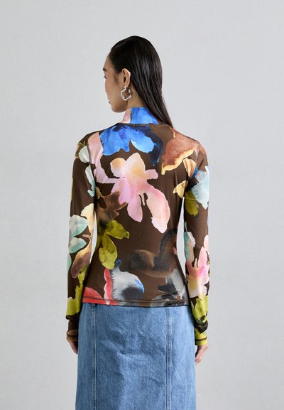 Stine Goya HIGH NECK COLLARED - Majica z dolgimi rokavi - mehrfarbig