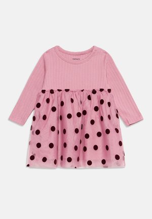 Name it, NBFNAGINA LS DRESS - Strikkjoler - lilas