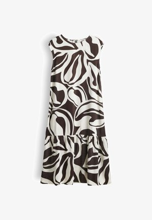 OPUS, FLARED FIT FLUID DRAPE - Freizeitkleid - affogato