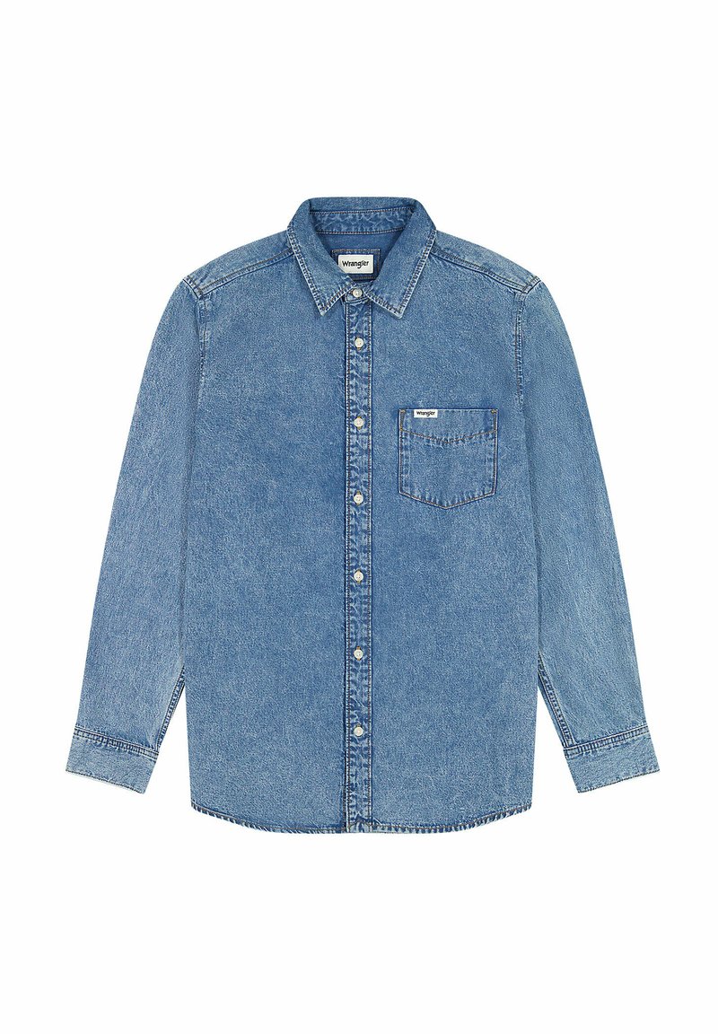 Wrangler Overhemd donkerblauw