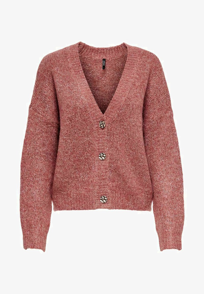 ONLY ONYZOEY CARDIGAN - Casaco de malha - red ochre