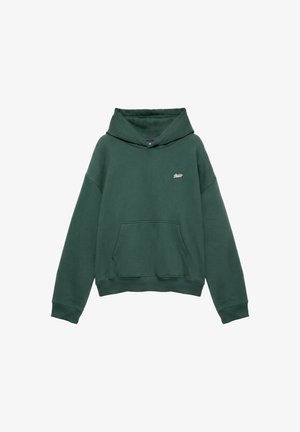 PULL&BEAR, STWD BOXY - HOODIE - Felpa con cappuccio - green