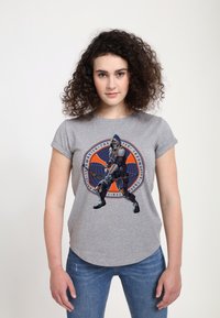 Henry Tiger BLACK WIDOW MOVIE TASKMASTER CIRCLE - T-shirt con stampa - melange grey
