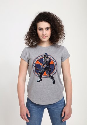 Henry Tiger BLACK WIDOW MOVIE TASKMASTER CIRCLE - T-shirts print - melange grey