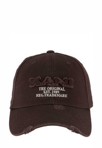 Karl Kani RETRO DISTRESSED DAD - Nokkmüts - dark brown