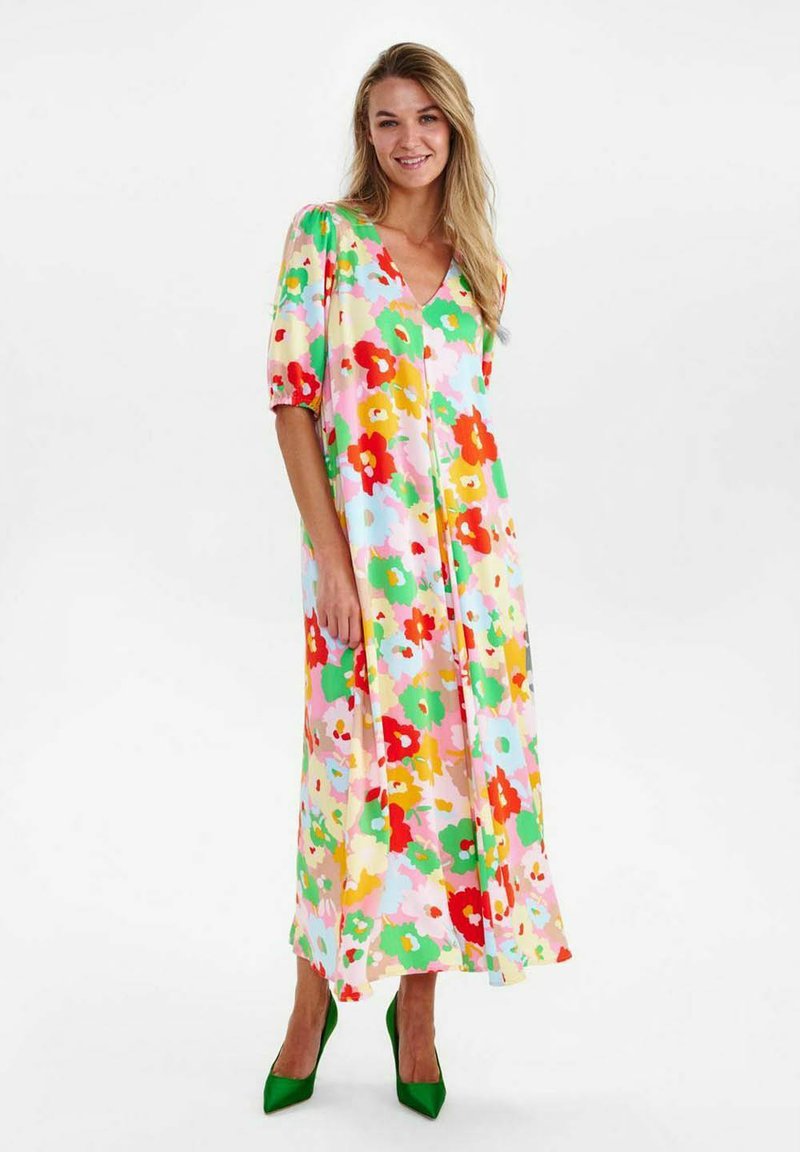 Numph Maxi-jurk donkerroze