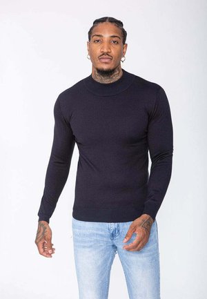 FRILIVIN PULL MAILLE FINE À COL CHEMINÉE   - Pullover - bleu marine